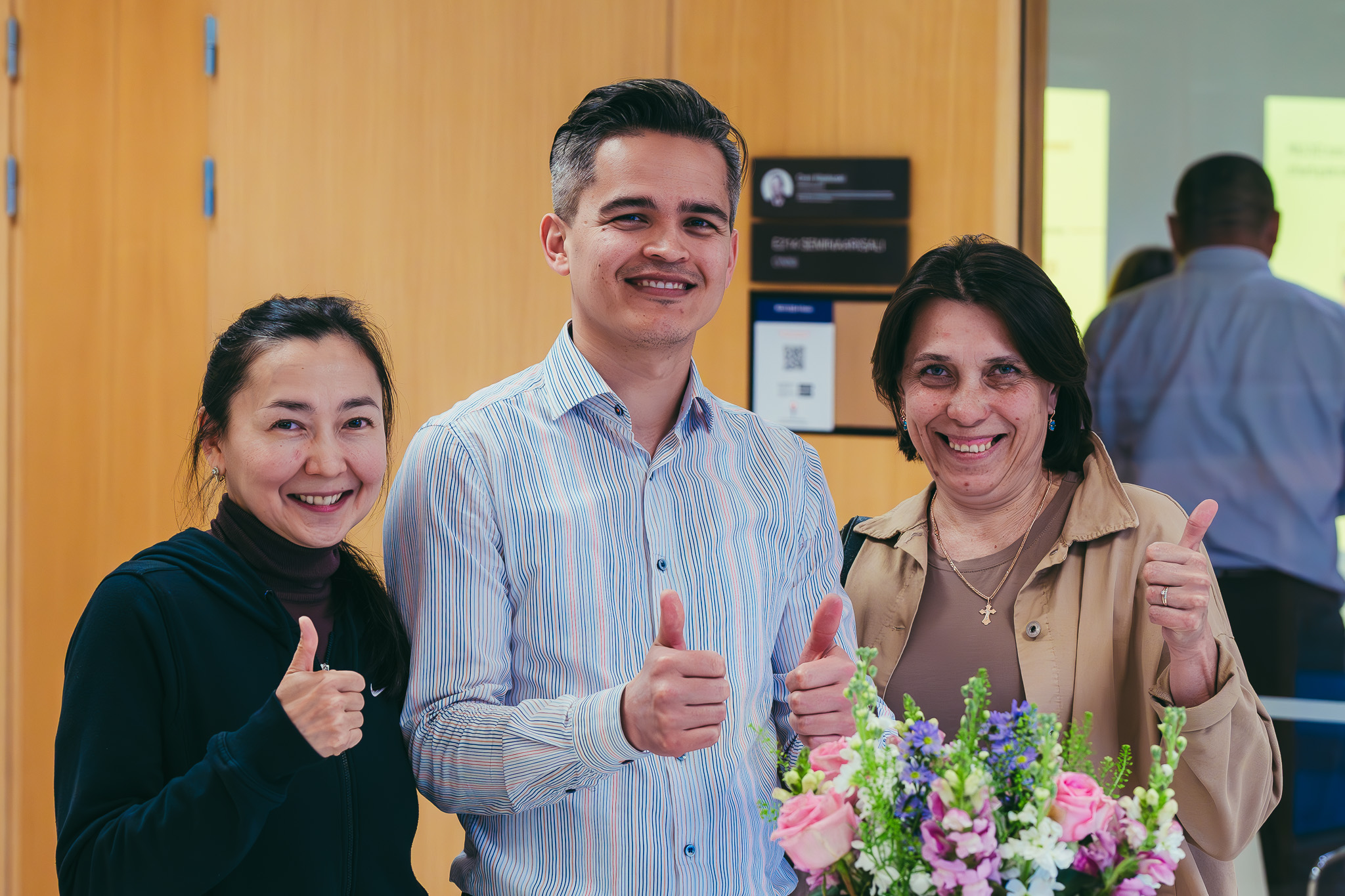 PEDU host and international visitors together